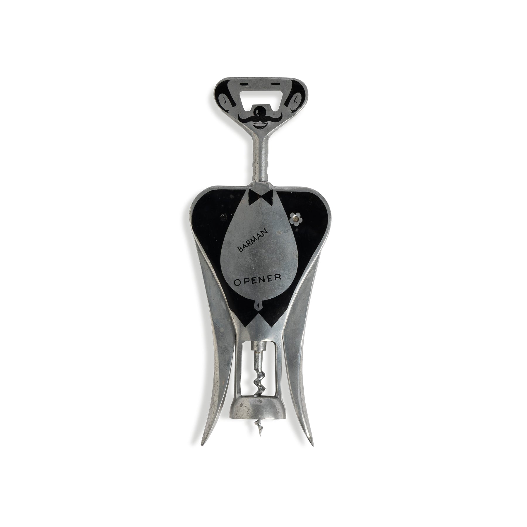 Mid-Century Italian Barman Corkscrew by Brevettato C. 1950's Eleish Van Breems Home