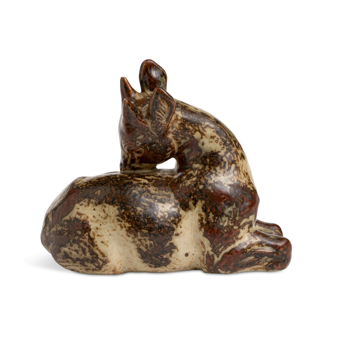 Danish Deer Sculpture by Knud Kyhn, Royal Copenhagen Eleish Van Breems Home