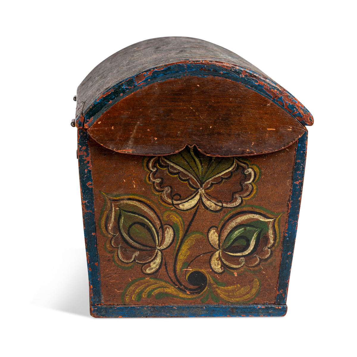 Norwegian Painted Dome Lid Box ROXY Eleish Van Breems Home