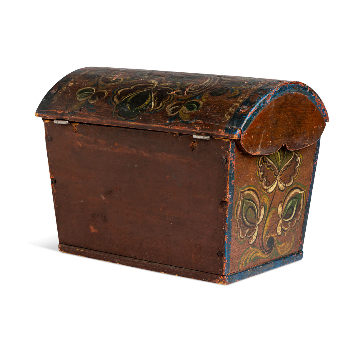 Norwegian Painted Dome Lid Box ROXY Eleish Van Breems Home