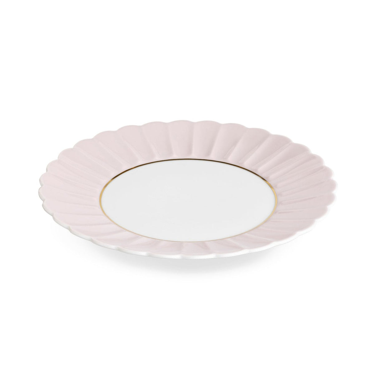 Augarten Dessert Plate, Light Pink &amp; Gold Eleish Van Breems Home