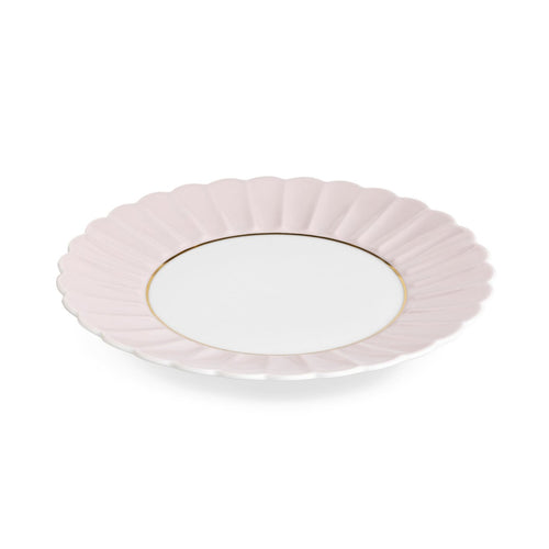 Augarten Dessert Plate, Light Pink & Gold