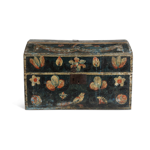 19th Century Swedish Painted Brides Box
