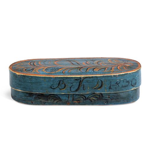 Norwegian Small Painted Bentwood Box