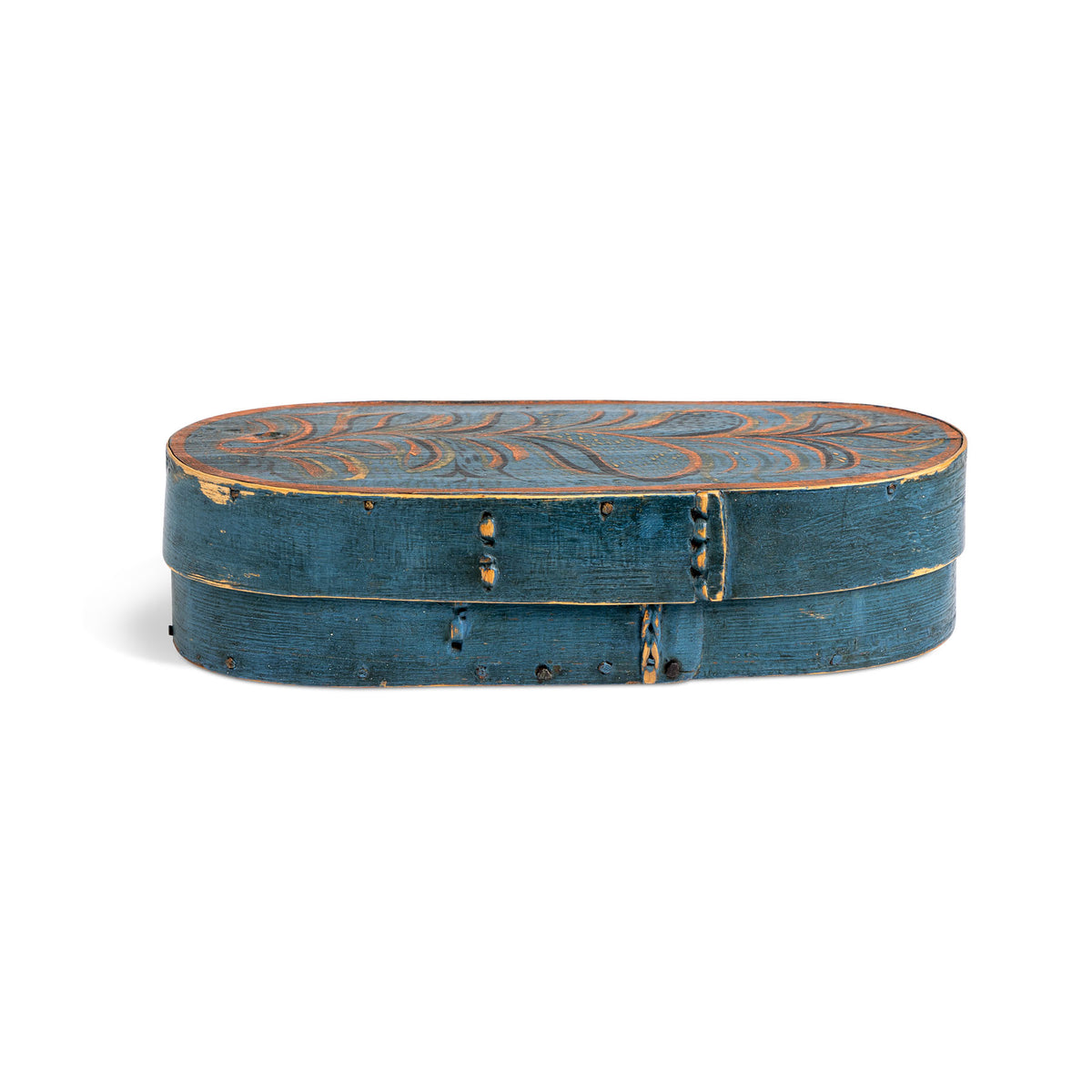 Norwegian Small Painted Bentwood Box Eleish Van Breems Home
