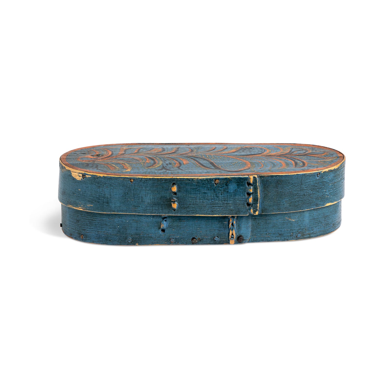 Norwegian Small Painted Bentwood Box Eleish Van Breems Home