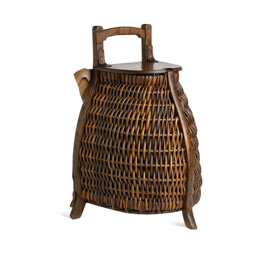 19th C French Anglers Basket