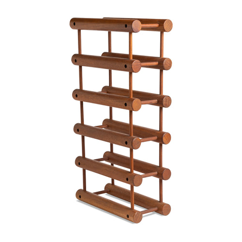Danish Mid Century Modern Nissen Teak Wine Rack 5