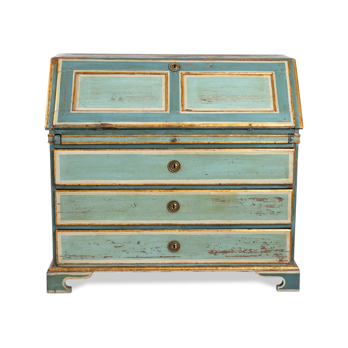 Swedish Gustavian Painted Slant-Front Desk Eleish Van Breems Home