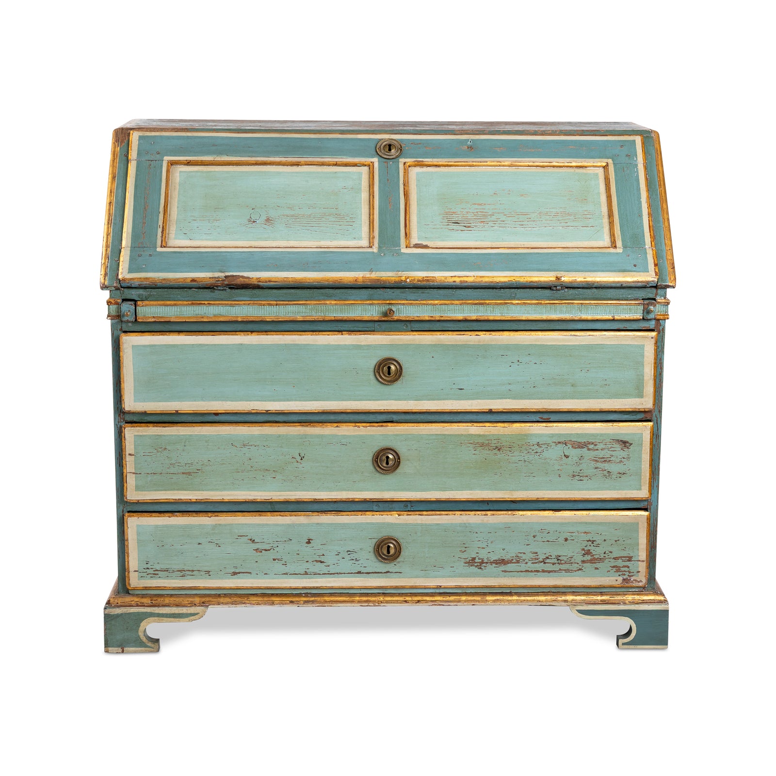 Swedish Gustavian Painted Slant-Front Desk Eleish Van Breems Home