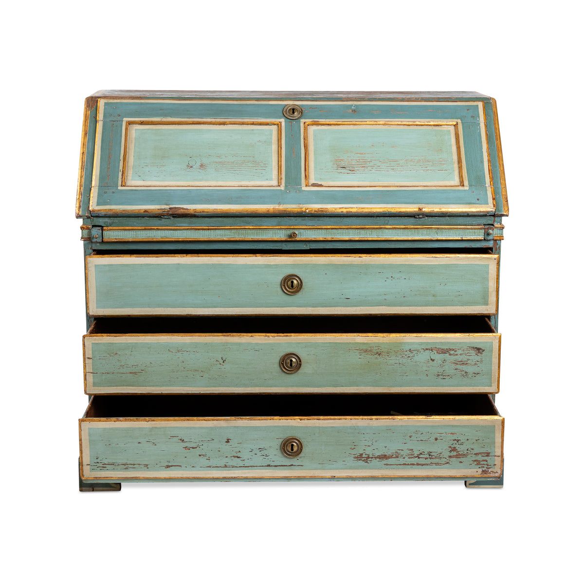 Swedish Gustavian Painted Slant-Front Desk Eleish Van Breems Home