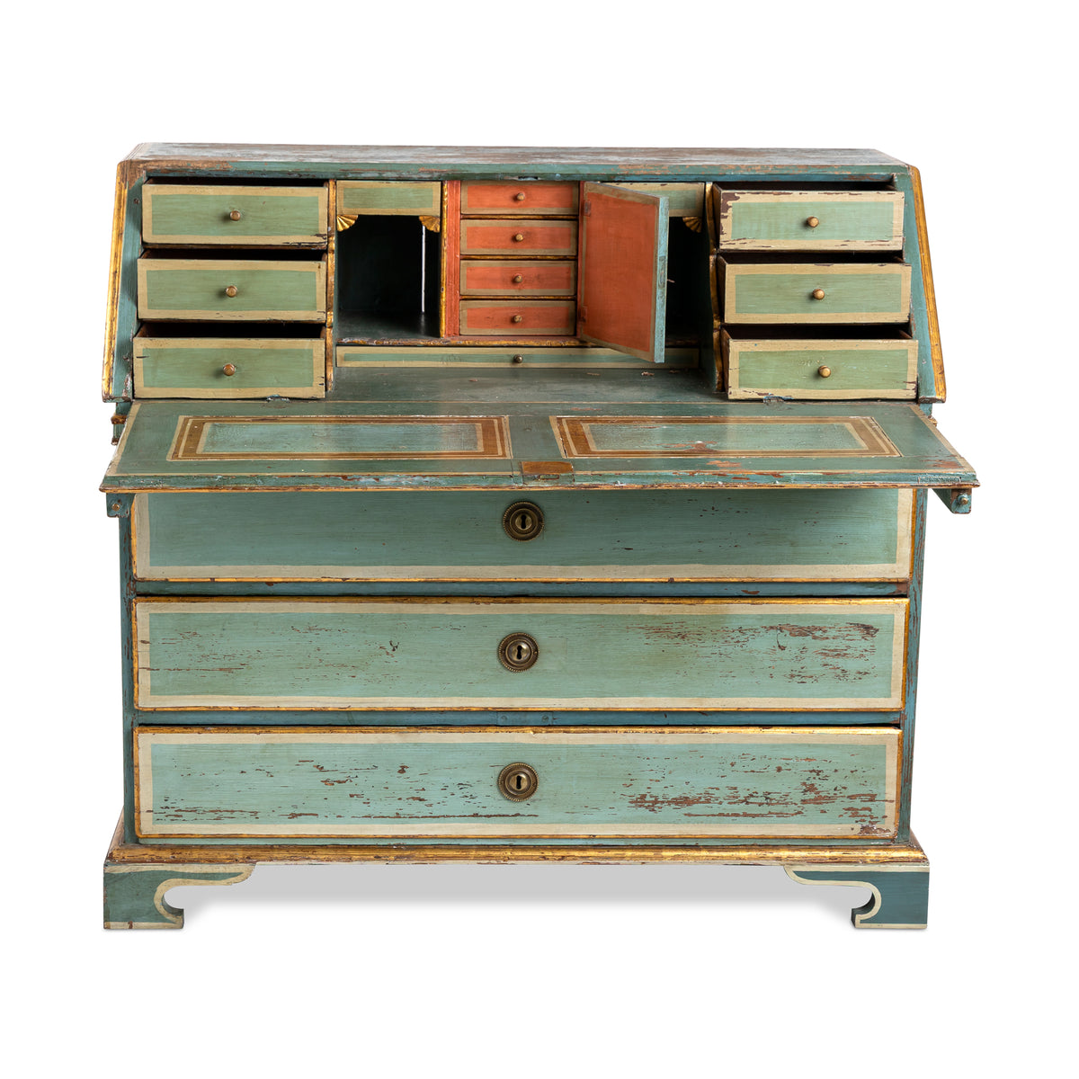 Swedish Gustavian Painted Slant-Front Desk Eleish Van Breems Home