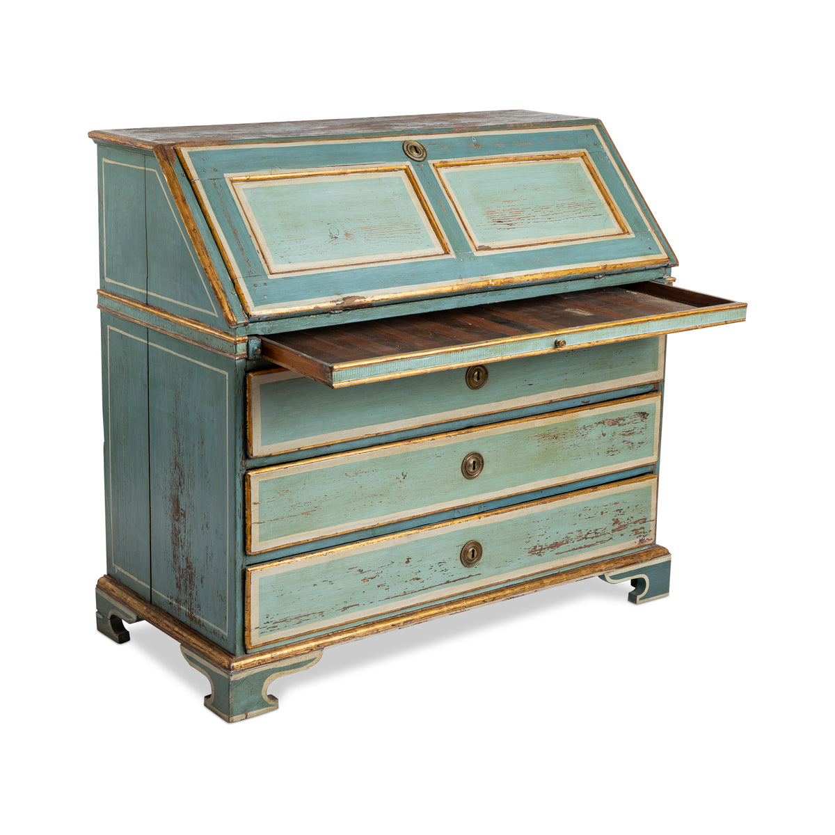 Swedish Gustavian Painted Slant-Front Desk Eleish Van Breems Home