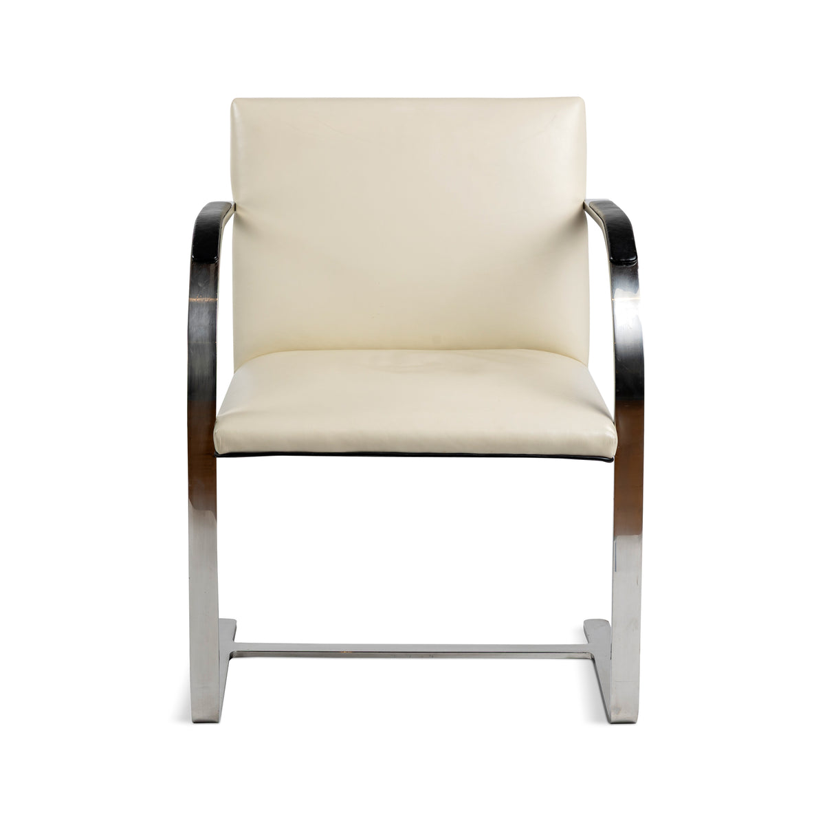 Pair of Knoll Flat Bar Brno Leather Chairs Eleish Van Breems Home