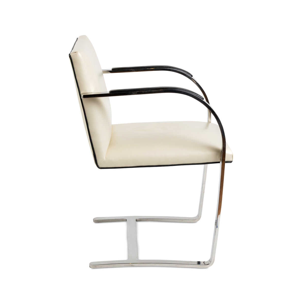 Pair of Knoll Flat Bar Brno Leather Chairs Eleish Van Breems Home