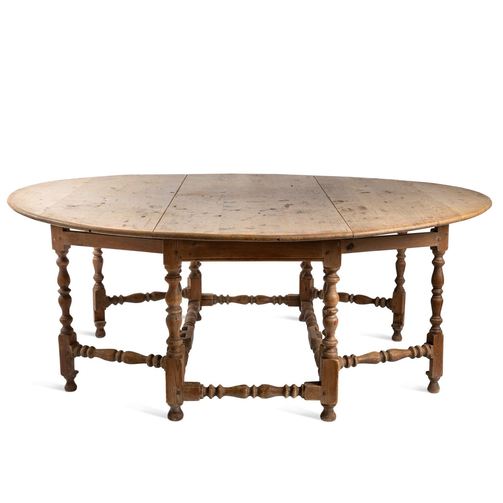 19thc Oval Pine Gate Leg Table Eleish Van Breems Home