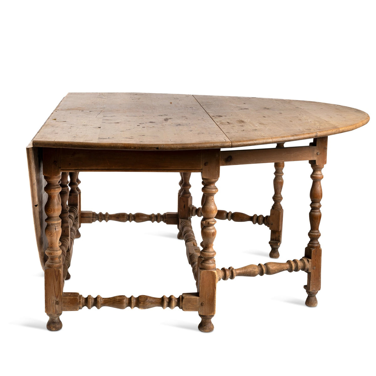 19thc Oval Pine Gate Leg Table Eleish Van Breems Home