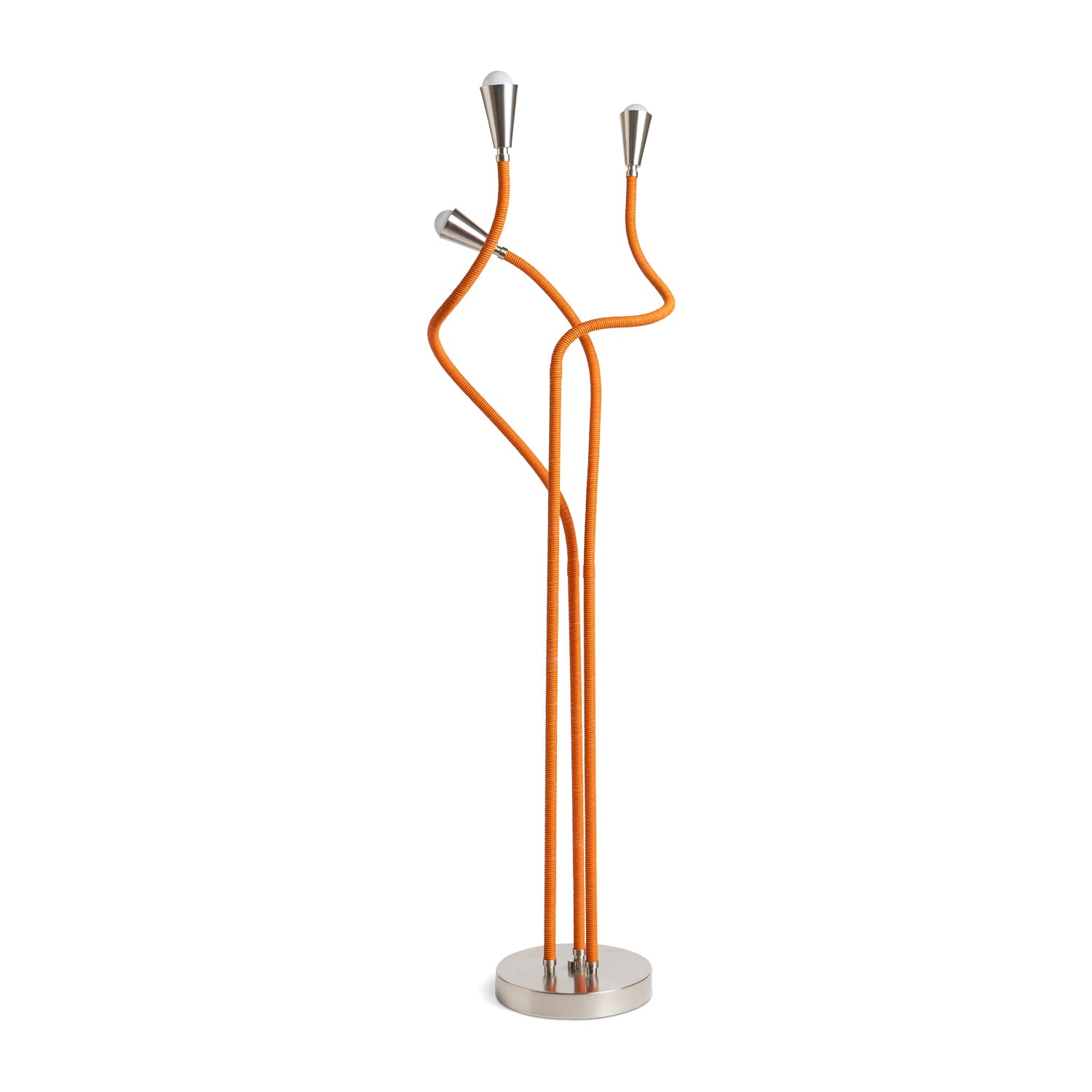 Trident Floor Lamp Brushed Nickel Eleish Van Breems Home