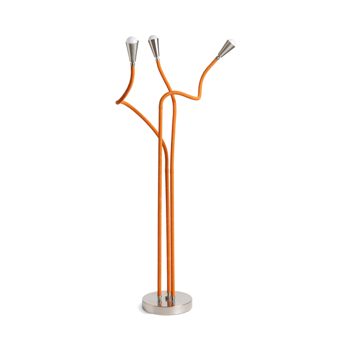 Trident Floor Lamp Brushed Nickel Eleish Van Breems Home