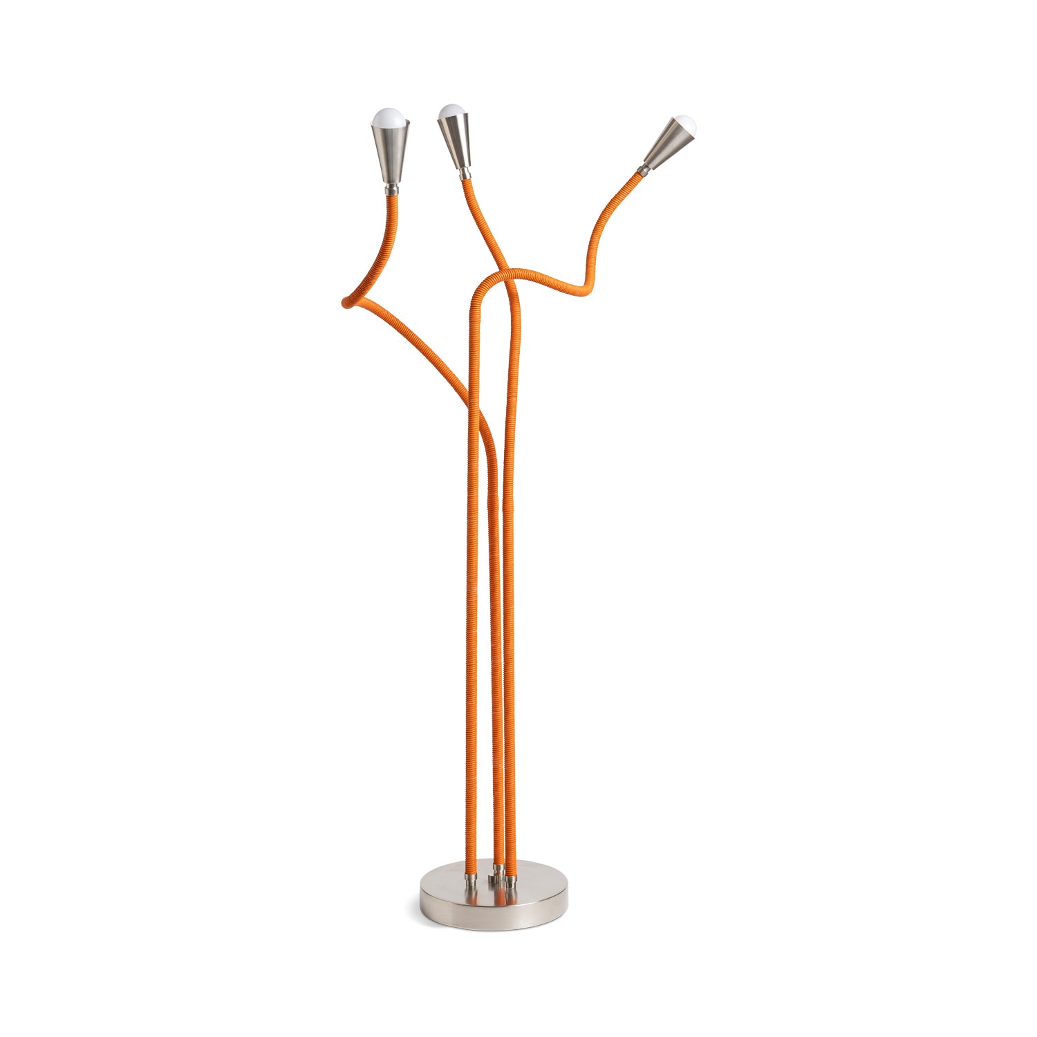 Trident Floor Lamp Brushed Nickel Eleish Van Breems Home