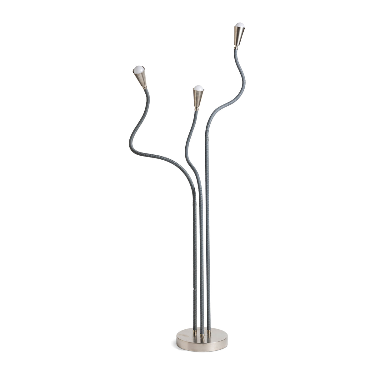 Trident Floor Lamp Brushed Nickel Eleish Van Breems Home