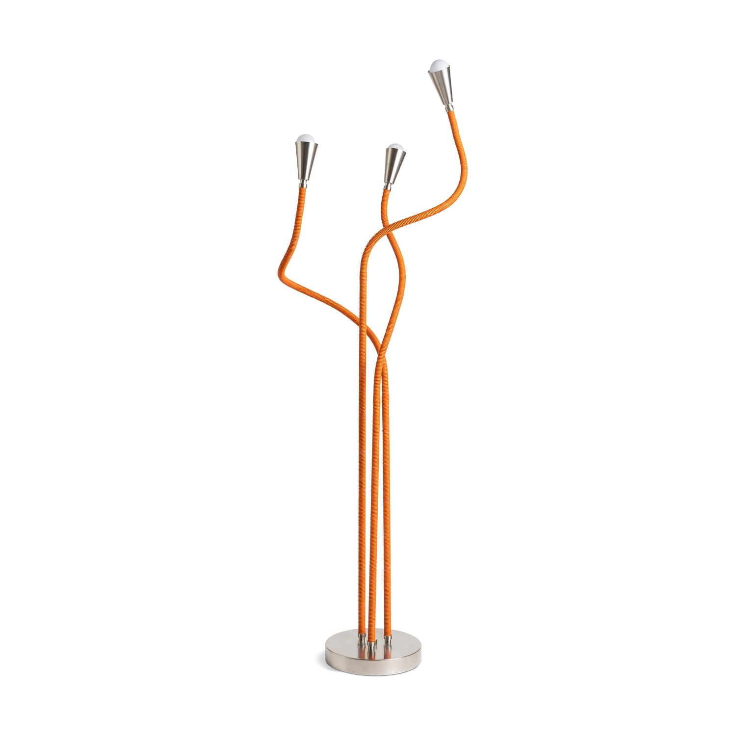 Trident Floor Lamp Brushed Nickel Eleish Van Breems Home