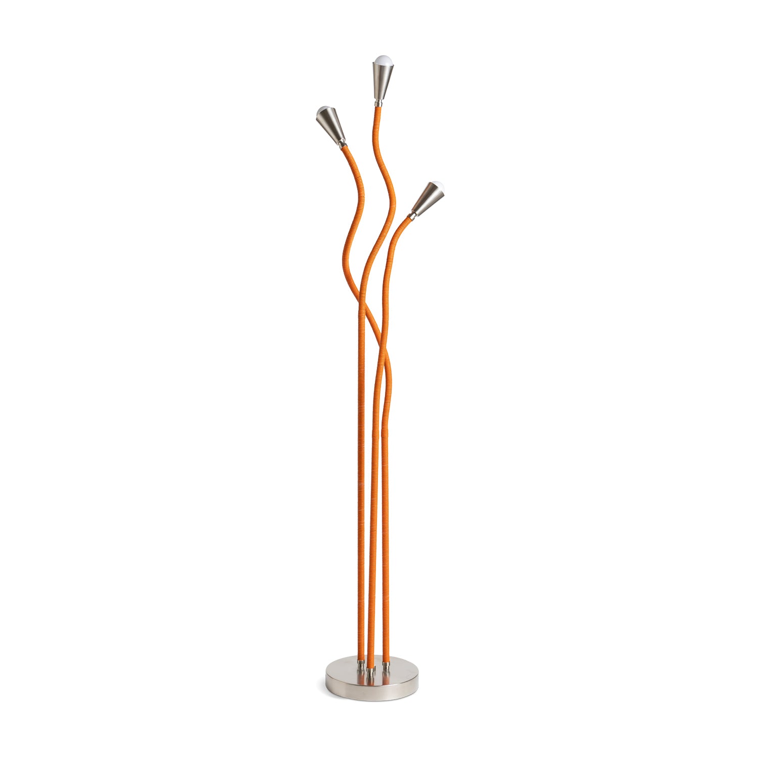 Trident Floor Lamp Brushed Nickel Eleish Van Breems Home