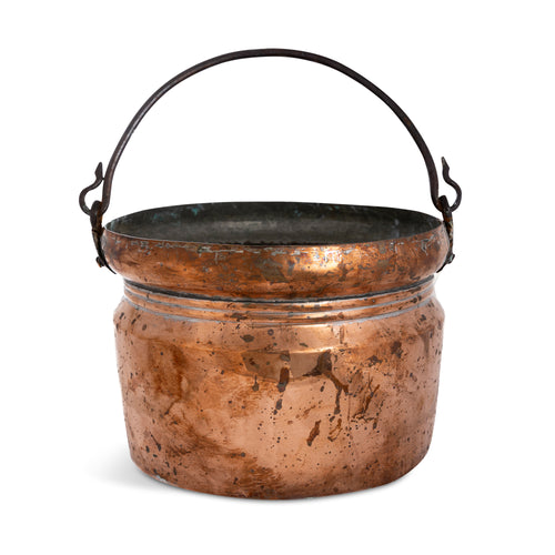 Contoured Copper Pot