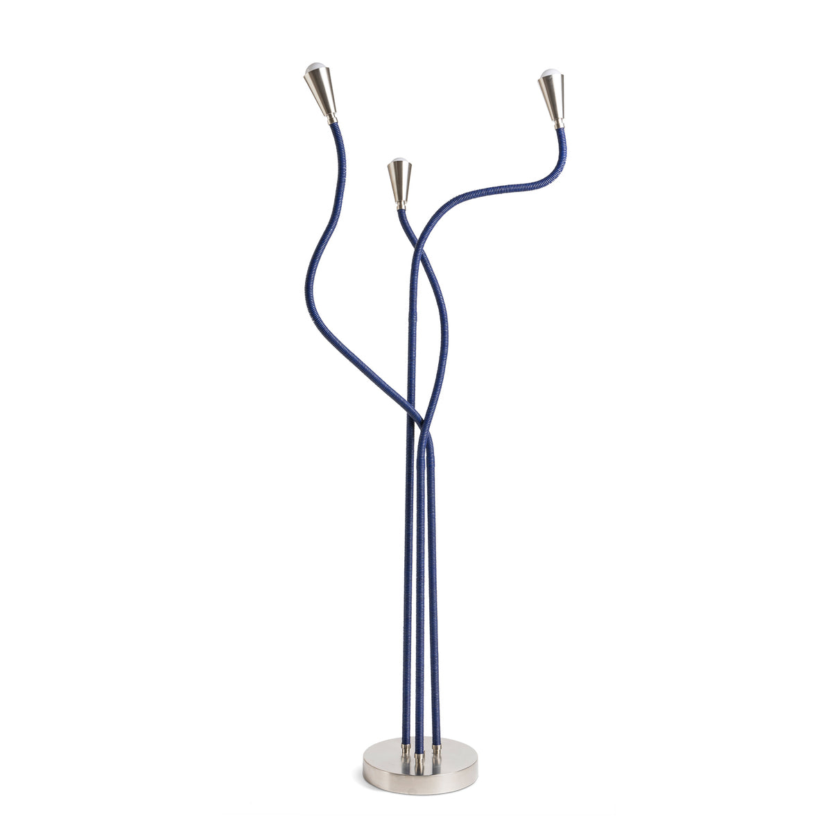 Trident Floor Lamp Brushed Nickel Eleish Van Breems Home