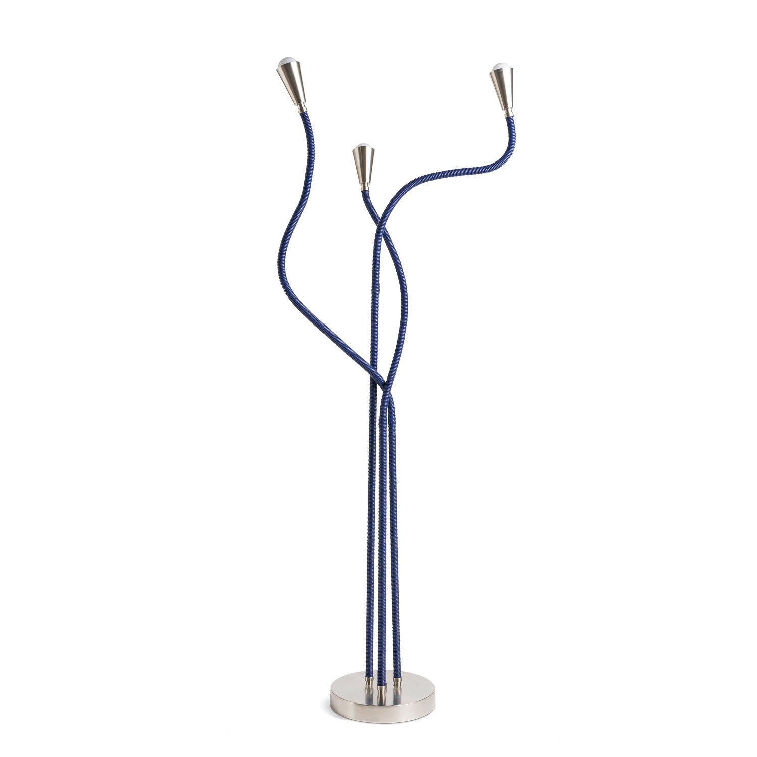 Trident Floor Lamp Brushed Nickel Eleish Van Breems Home