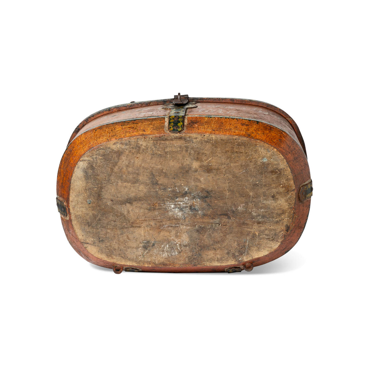 Norwegian Painted Lock Box, Dated 1878 Eleish Van Breems Home