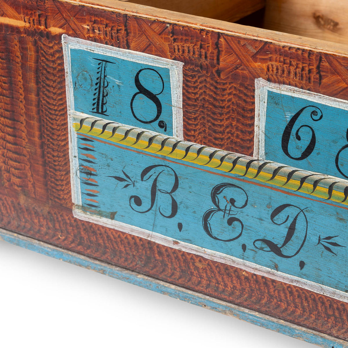 Norwegian Painted Dome Lid Trunk, Dated 1868 Eleish Van Breems Home