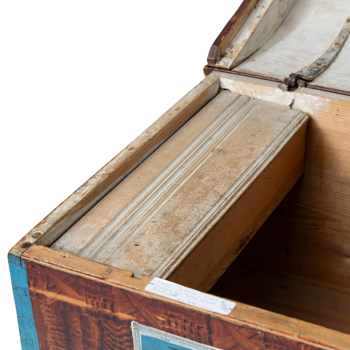 Norwegian Painted Dome Lid Trunk, Dated 1868 Eleish Van Breems Home