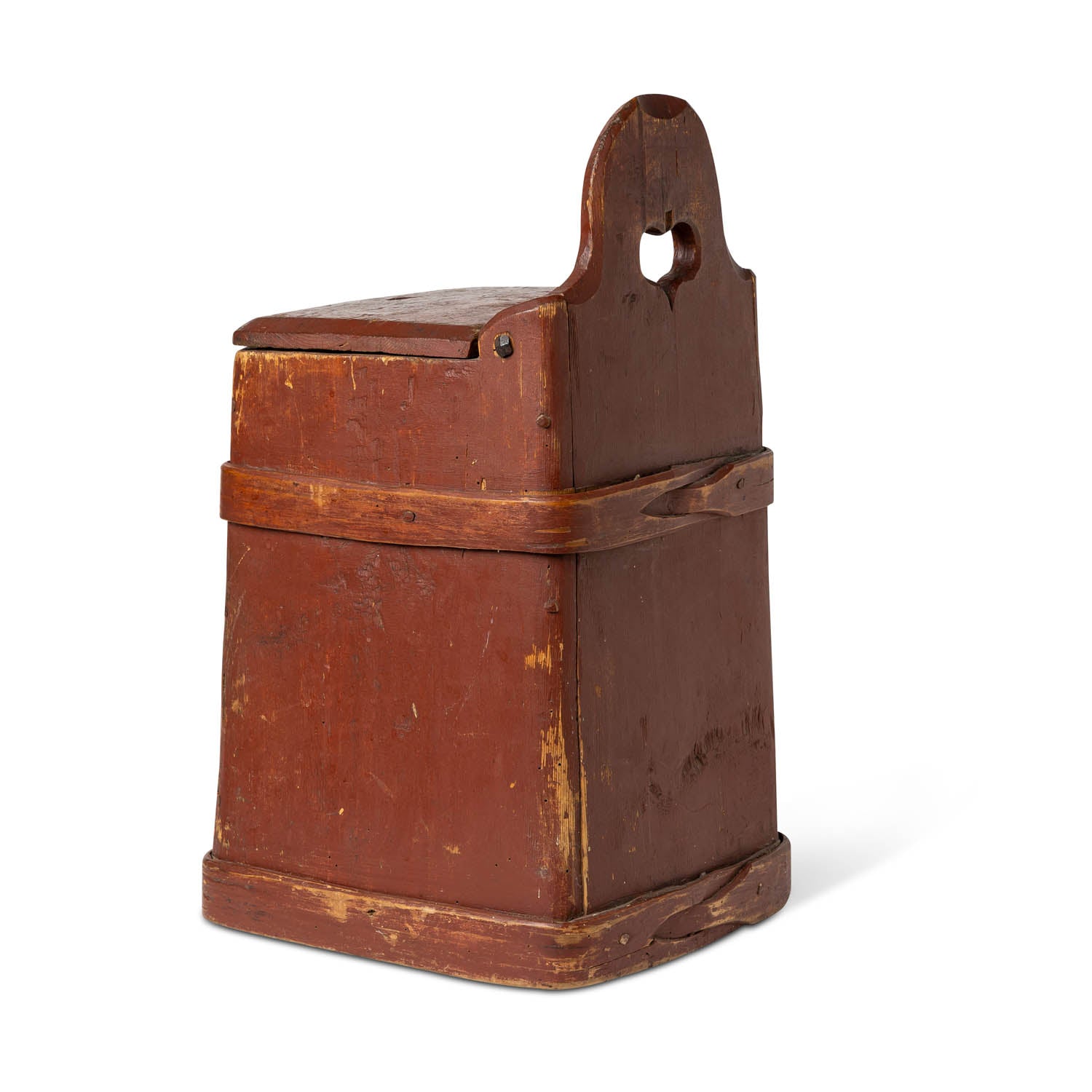 Scandinavian Painted Lidded Storage Box, 19th C Eleish Van Breems Home