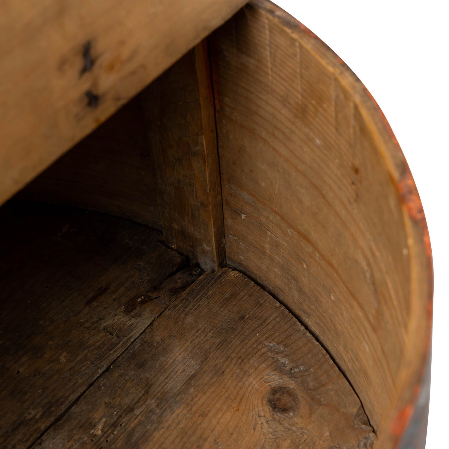 Painted Scandinavian Bentwood Carrier, 19th C Eleish Van Breems Home
