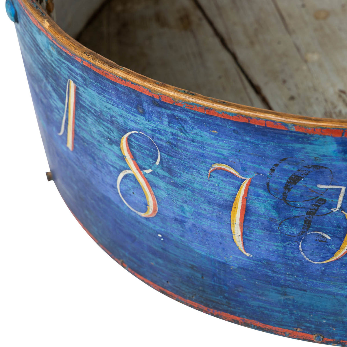 Norwegian Bentwood Basket Dated 1873 Eleish Van Breems Home