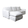 Beacon Two Piece Sectional in Fresno Alabaster LF Chaise RF Loveseat