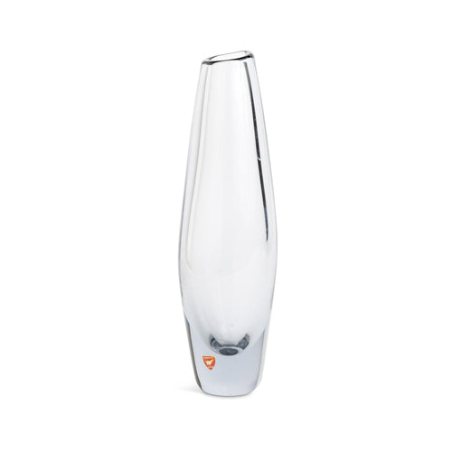 Mid Century Modern Orrefors Smokey Gray Crystal Vase