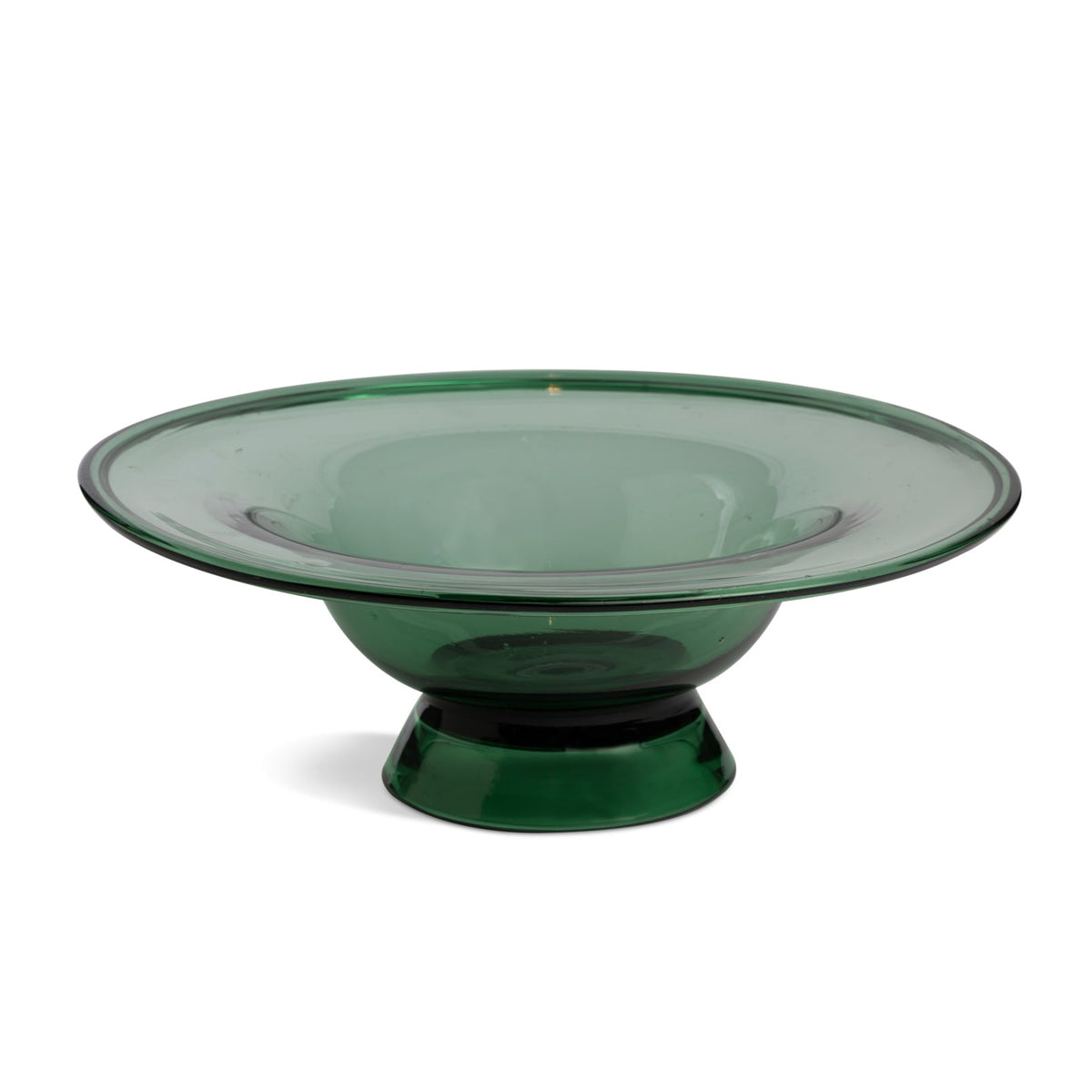 Large, Vintage Green, Hand-blown Empoli Bowl Eleish Van Breems Home
