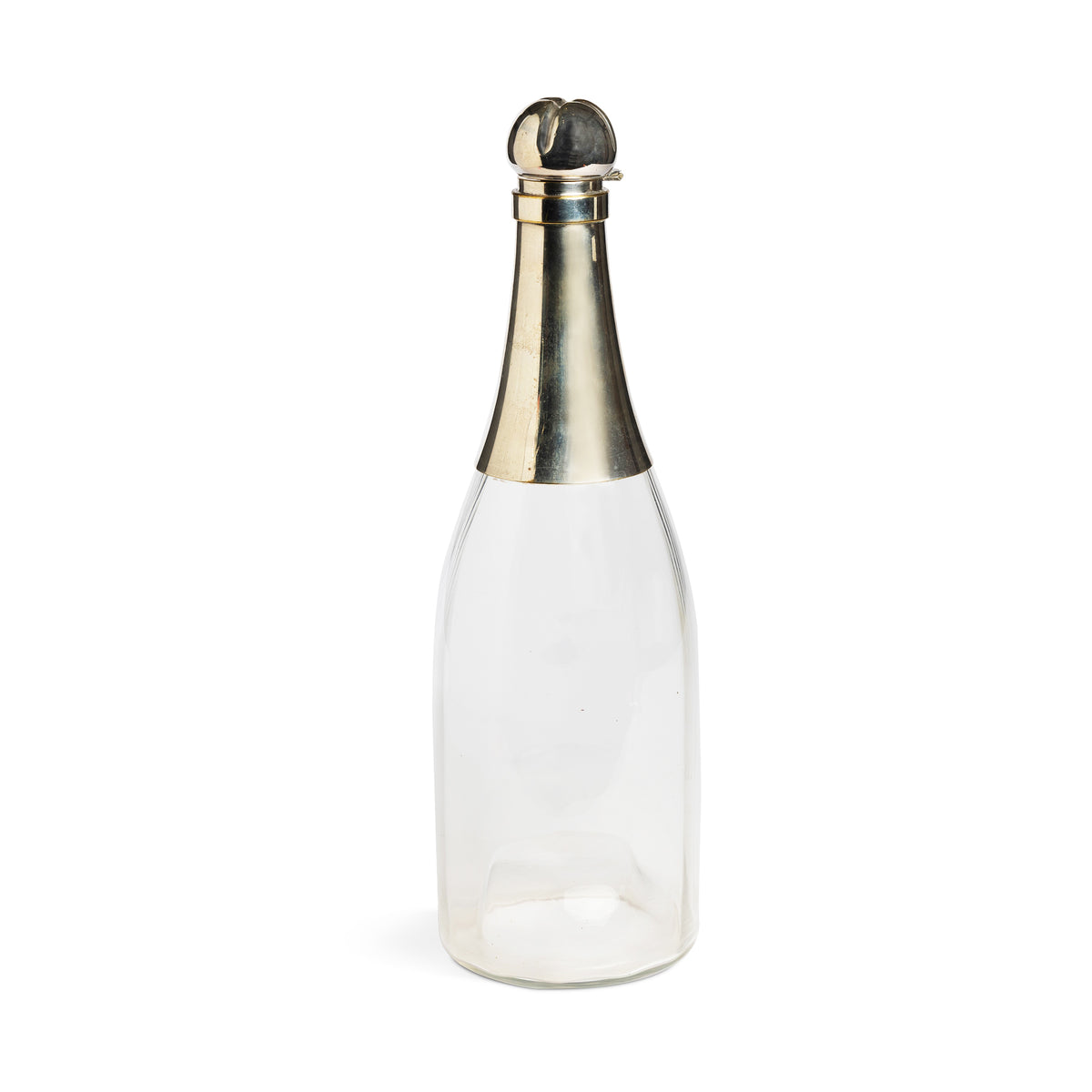 Art Deco Silverplate Champagne Bottle Decanter Eleish Van Breems Home