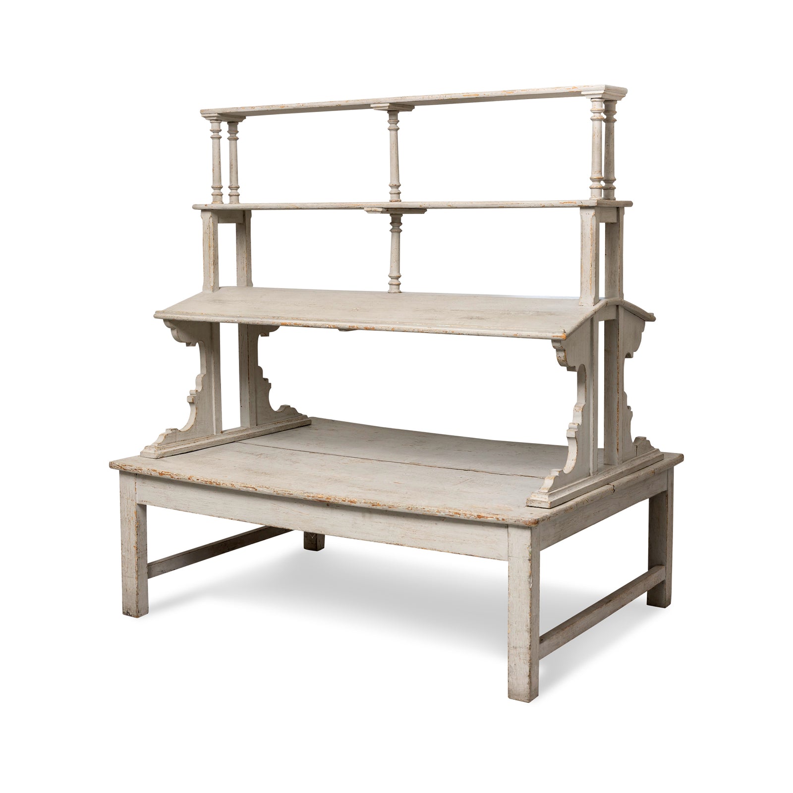 Gustavian Style Edwardian White Book Stand Eleish Van Breems Home