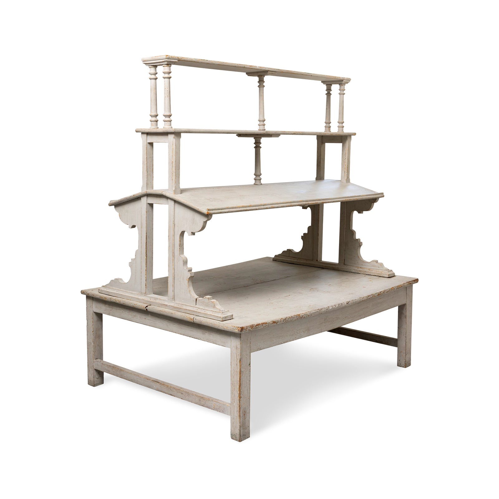 Gustavian Style Edwardian White Book Stand Eleish Van Breems Home
