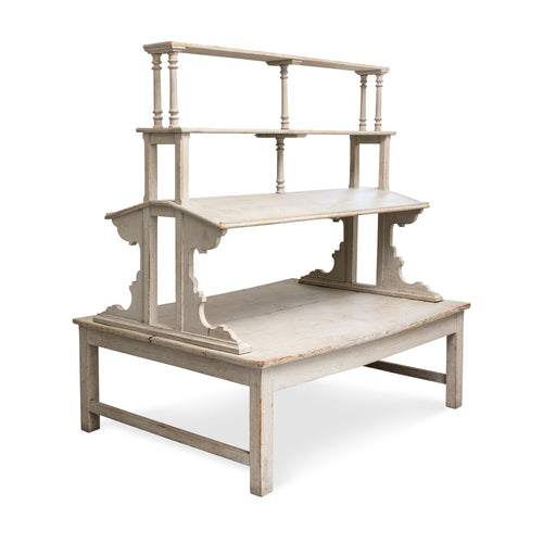 Gustavian Style Edwardian White Book Stand