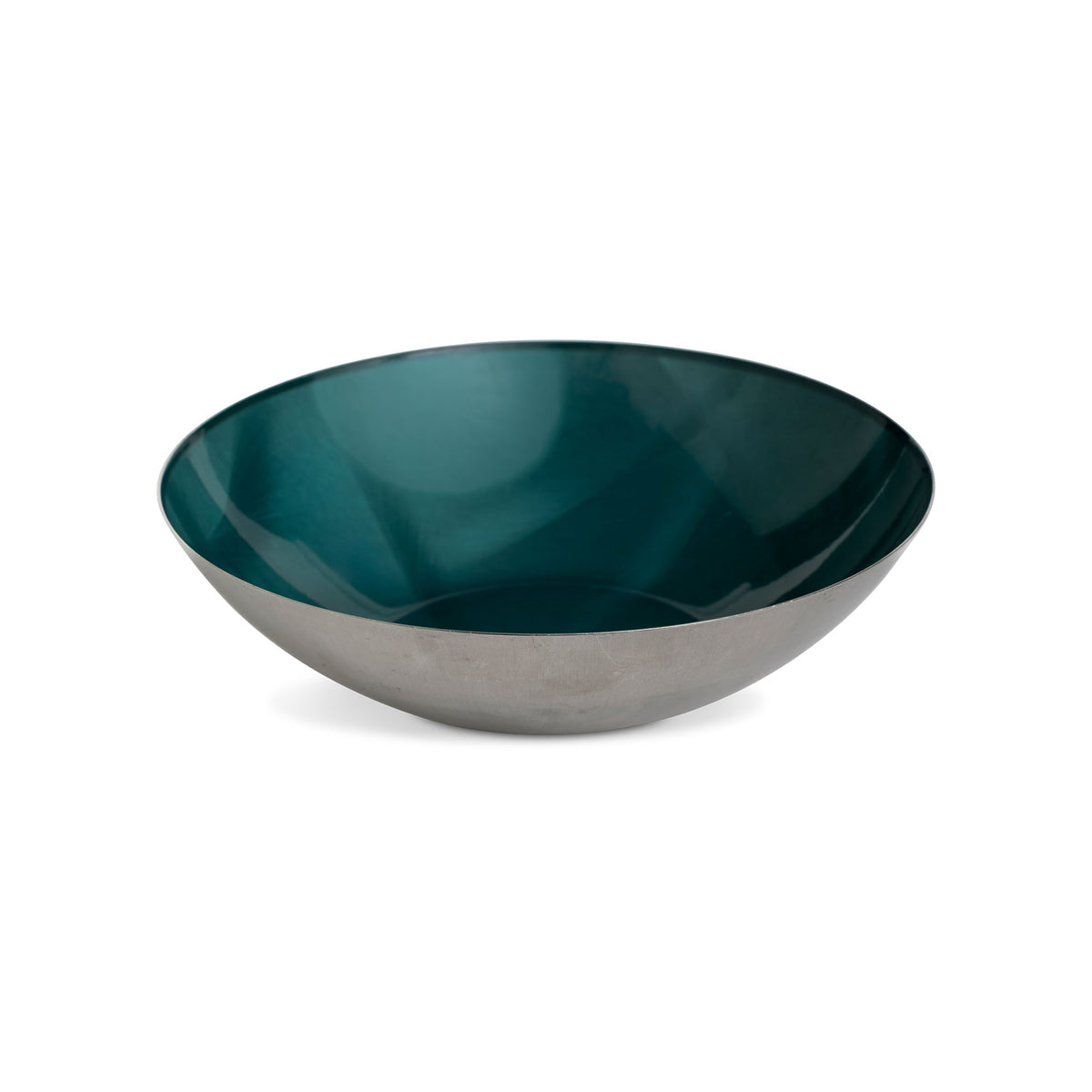 Mid-Century Catherine Holm Stainless Steel and Enamel Bowl Norway Eleish Van Breems Home