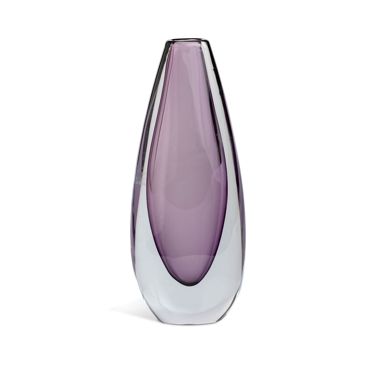Mid-Century Murano Glass Aubergine Vase Eleish Van Breems Home