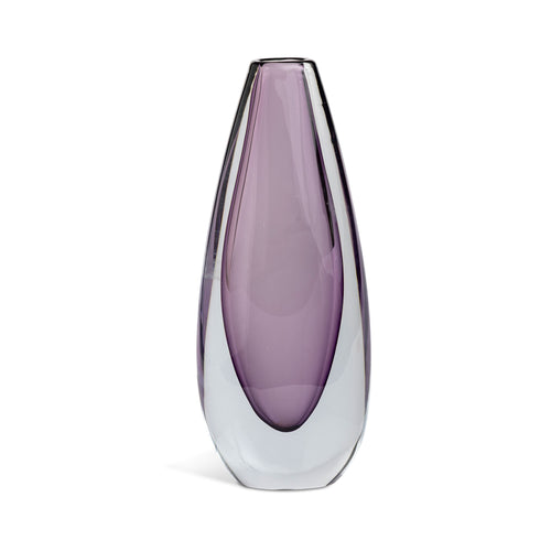 Mid-Century Murano Glass Aubergine Vase