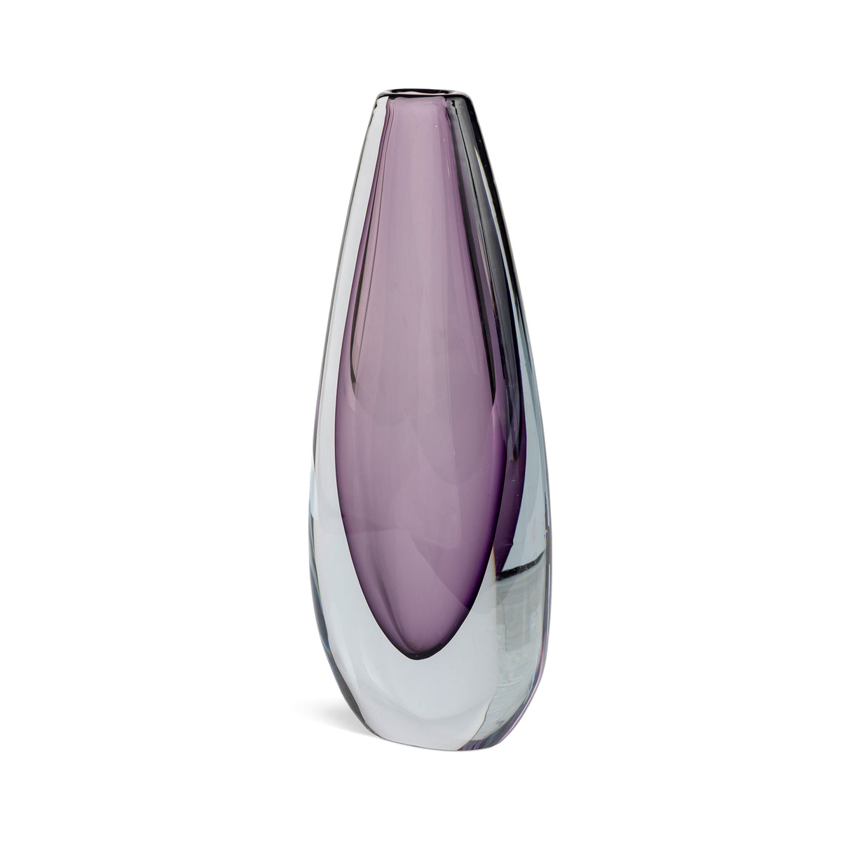 Mid-Century Murano Glass Aubergine Vase Eleish Van Breems Home