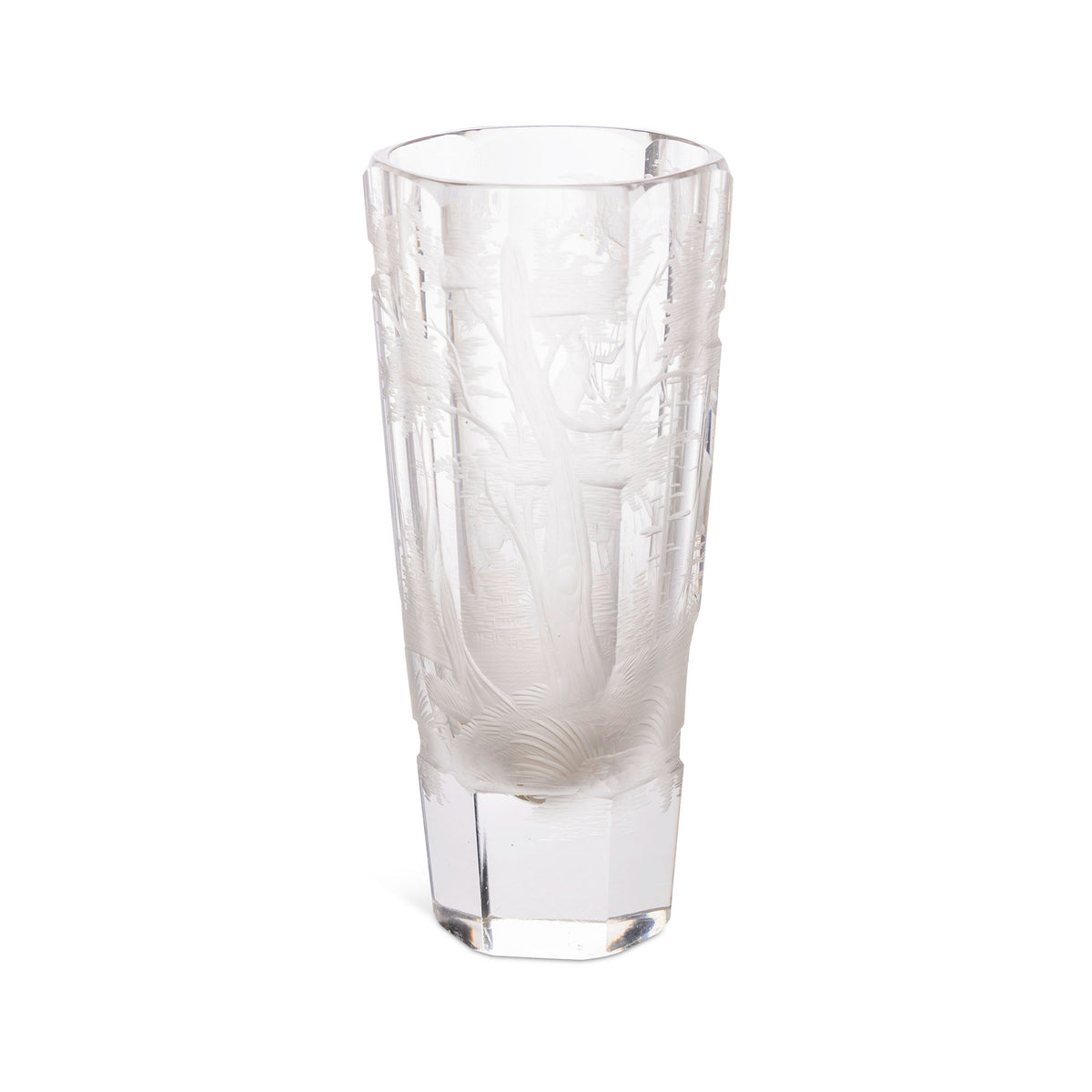 Mid-Century Bohemian Small Etched Vase Eleish Van Breems Home