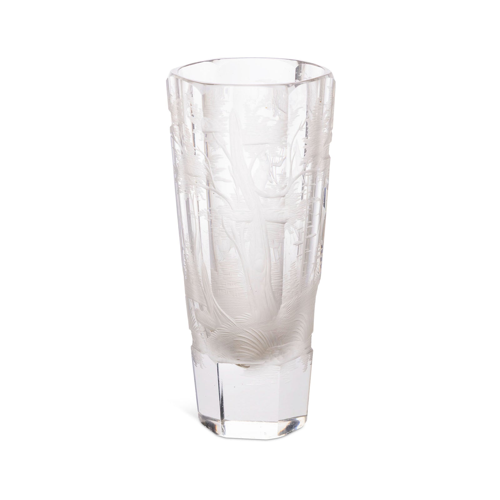 Mid-Century Bohemian Small Etched Vase Eleish Van Breems Home