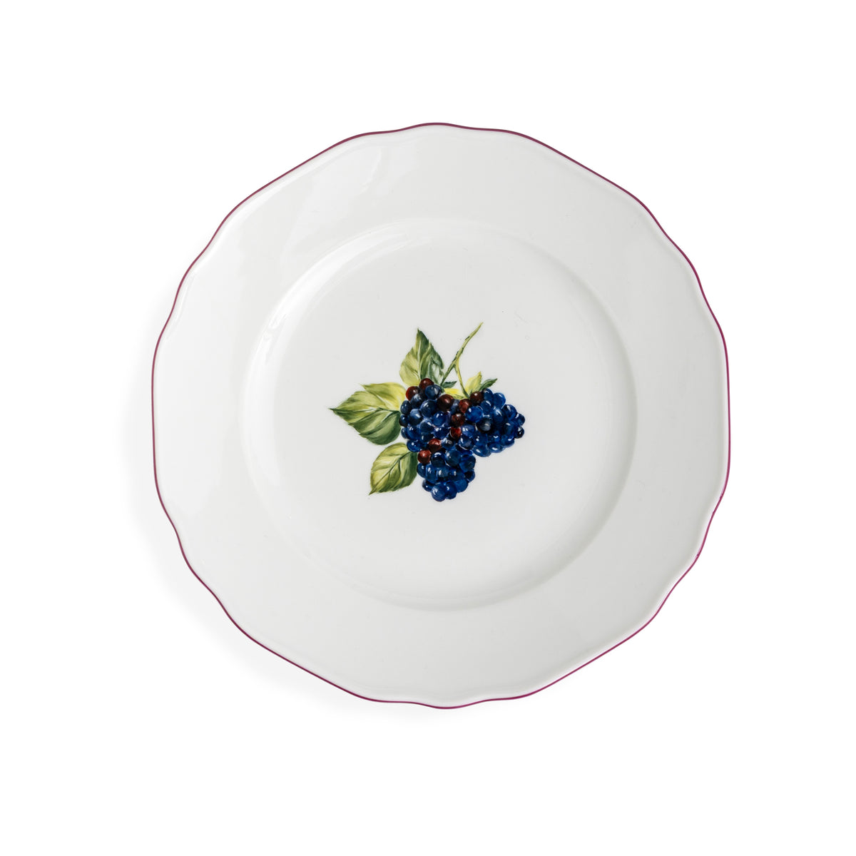 Augarten Botanica Blackberry Dessert Plate 8" Eleish Van Breems Home